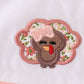 Premium Green Turkey Embroidery Stripe Girl Bubble