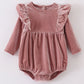 Premium Sand Velvet Ruffle Bubble