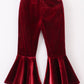 Premium Maroon Velvet Bell Pants