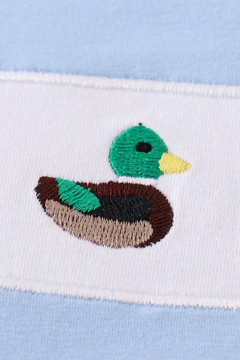 Premium Blue Duck Applique Boy Top