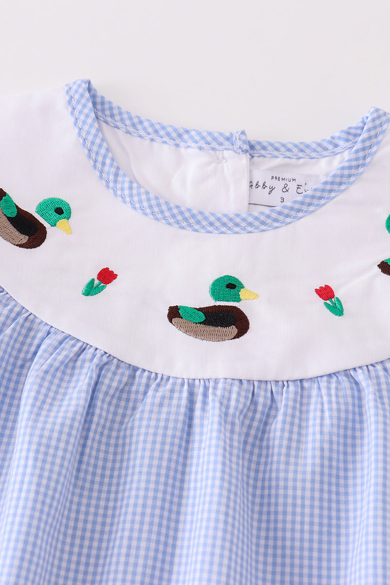 Premium Blue Duck Embroidery Girl Set