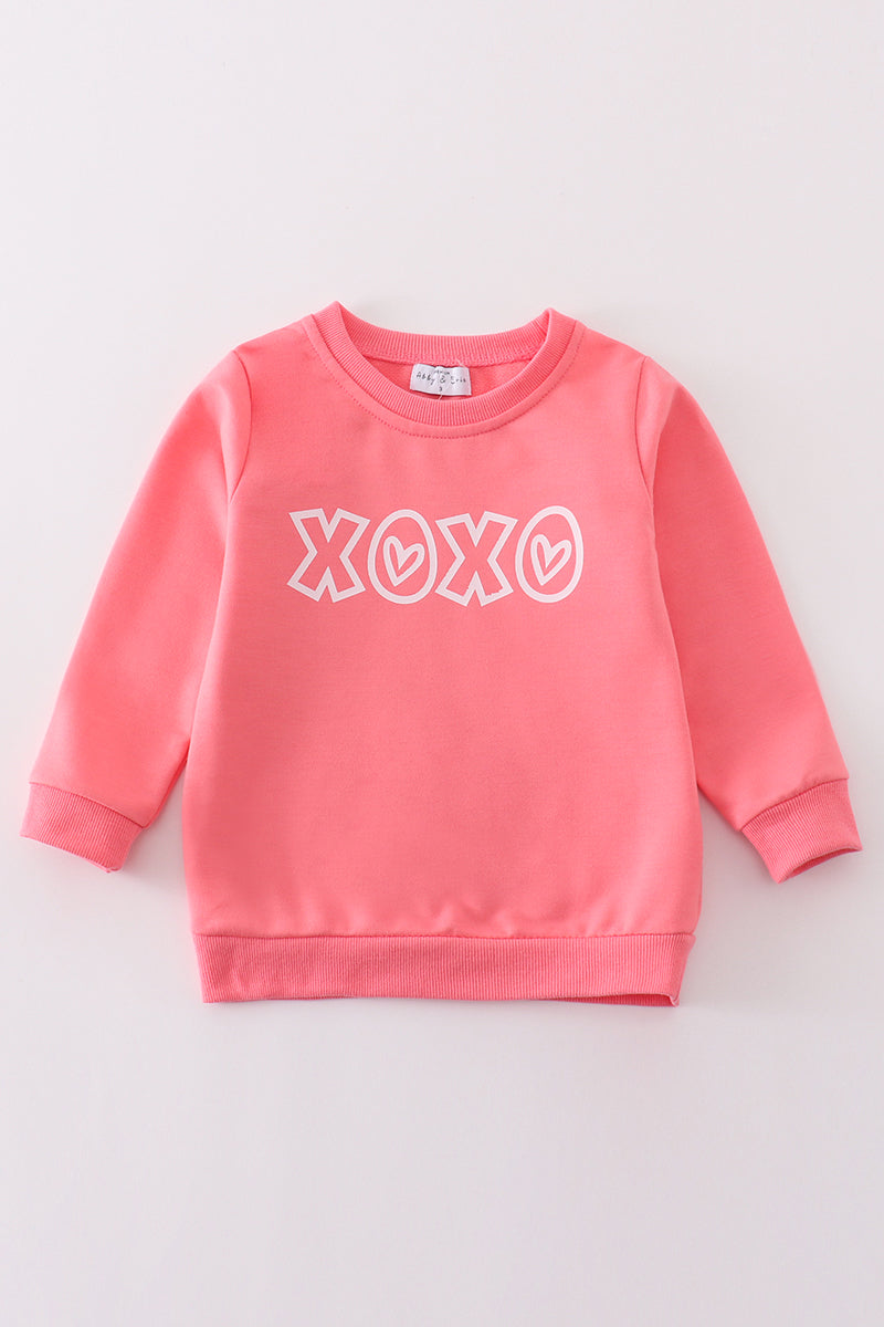 Premium Pink Valentine XOXO Girl Sweatshirt