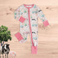 Farm Fun Pink Bamboo Convertible Romper