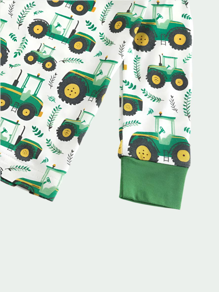 Big Green Tractor Bamboo Pajamas