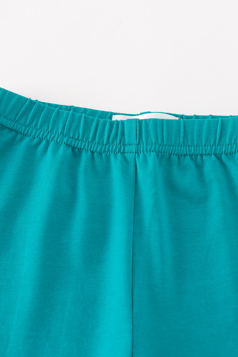 Platinum Green Ruffle Pants