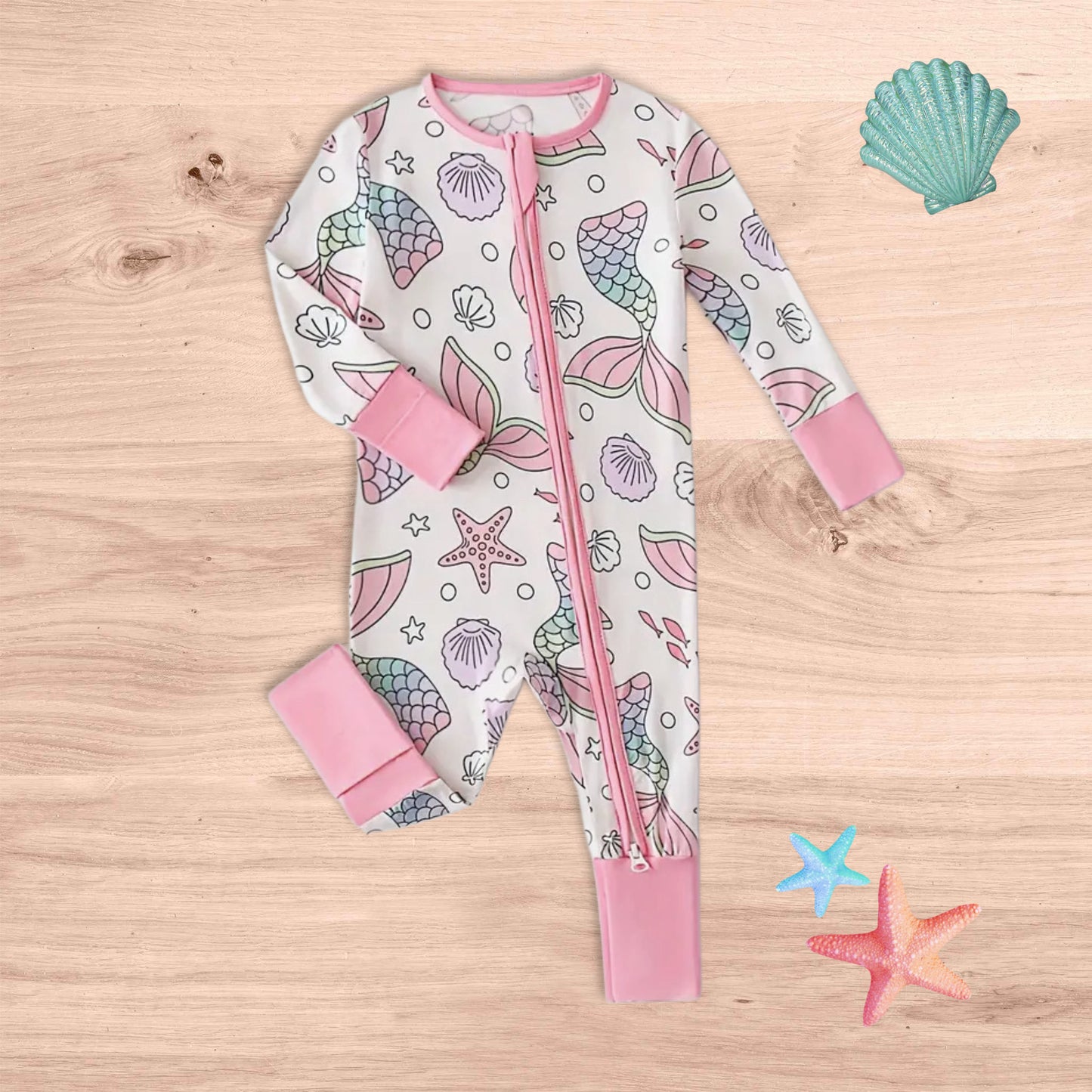 Maddie's Mermaid Bamboo Romper