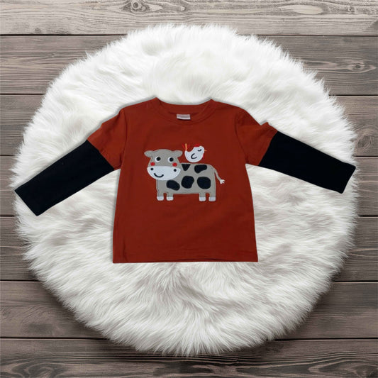 Little Farm Friends Boy Top