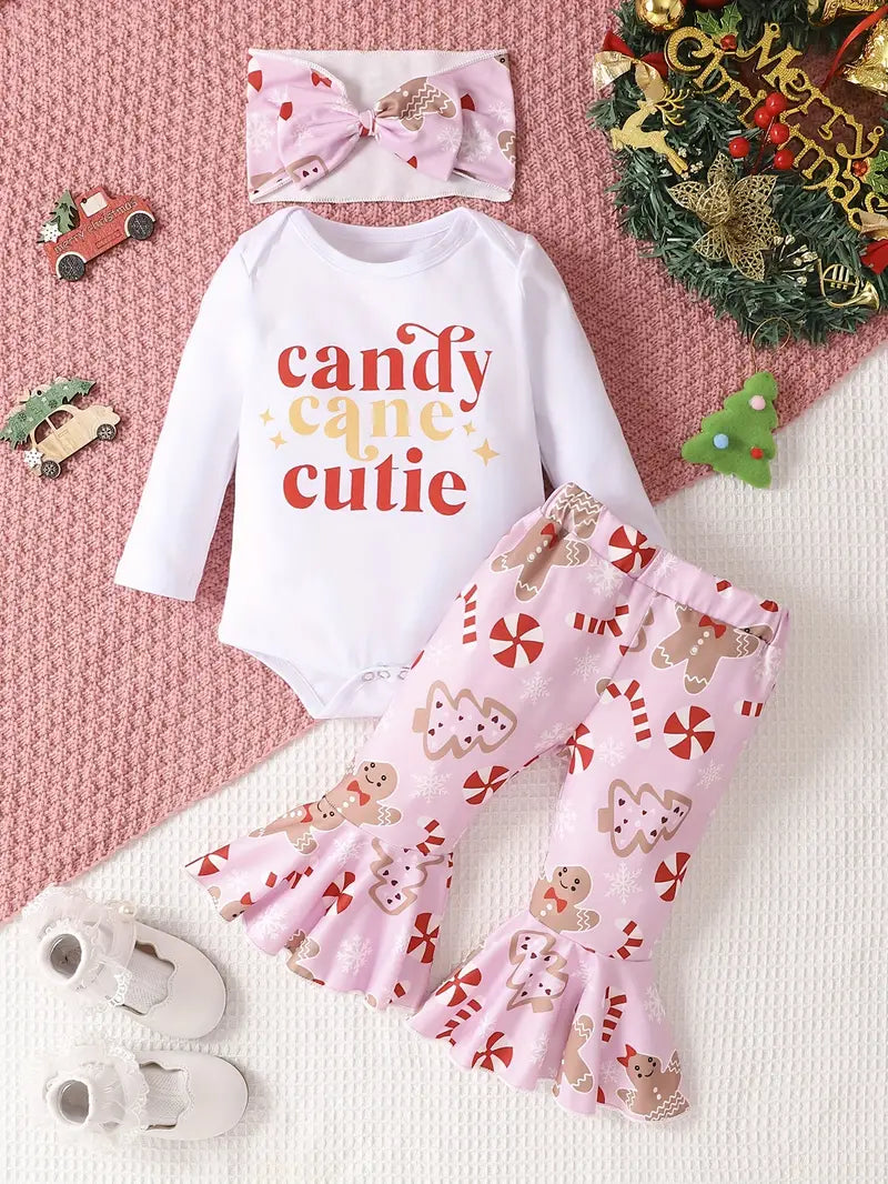 Candy Cane Cutie 3-pc Pant Set