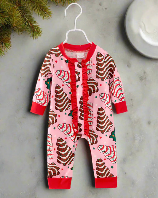 Christmas Cookies Ruffle Romper