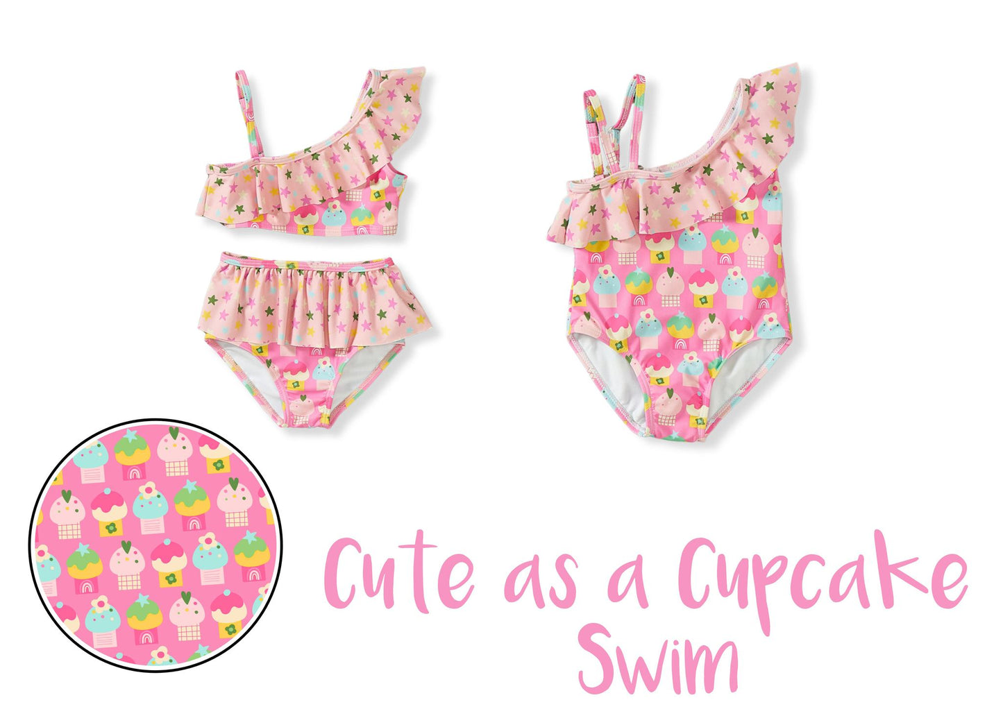 Cute as a Cupcake Swim 2-pc