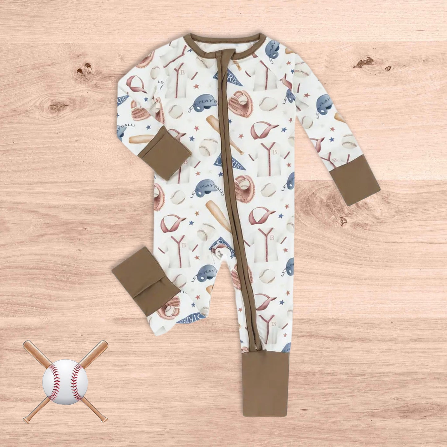 Batter Up! Bamboo Convertible Romper