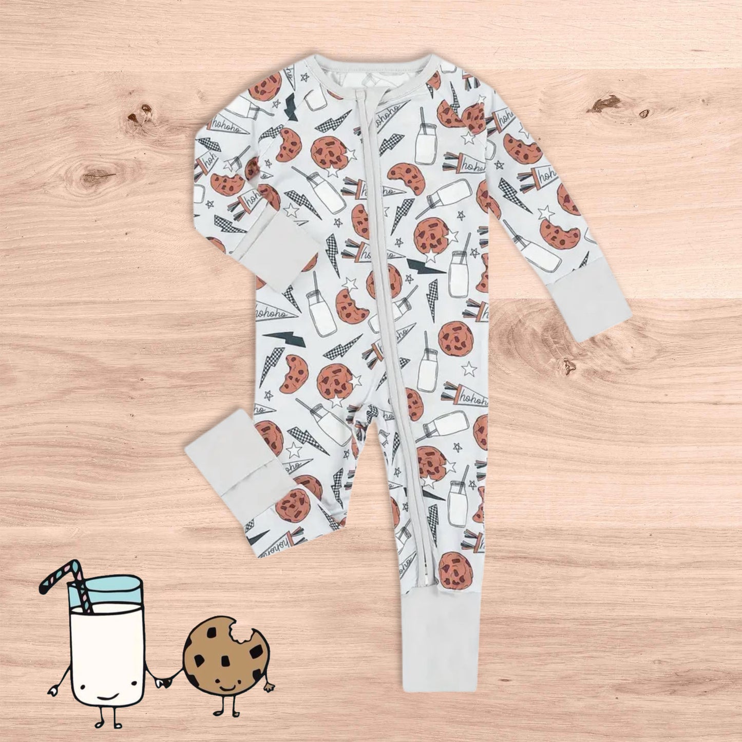 Milk & Cookies Bamboo Convertible Romper