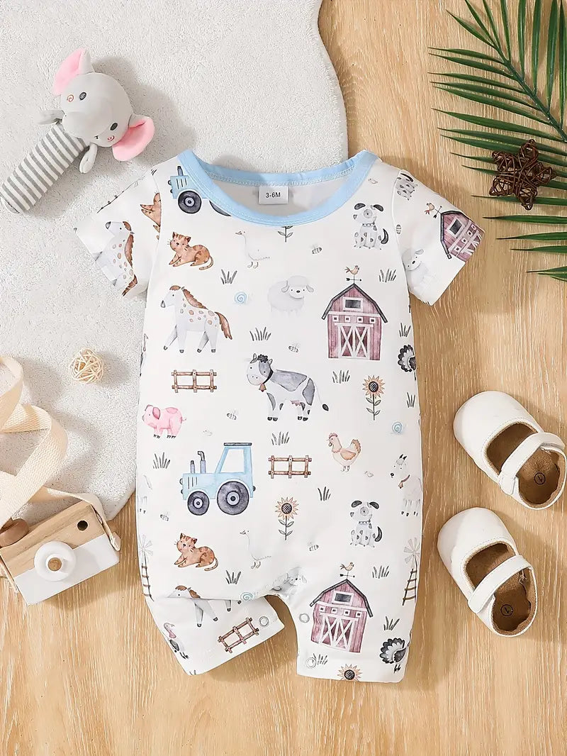 Farmyard Friends Shortie Romper