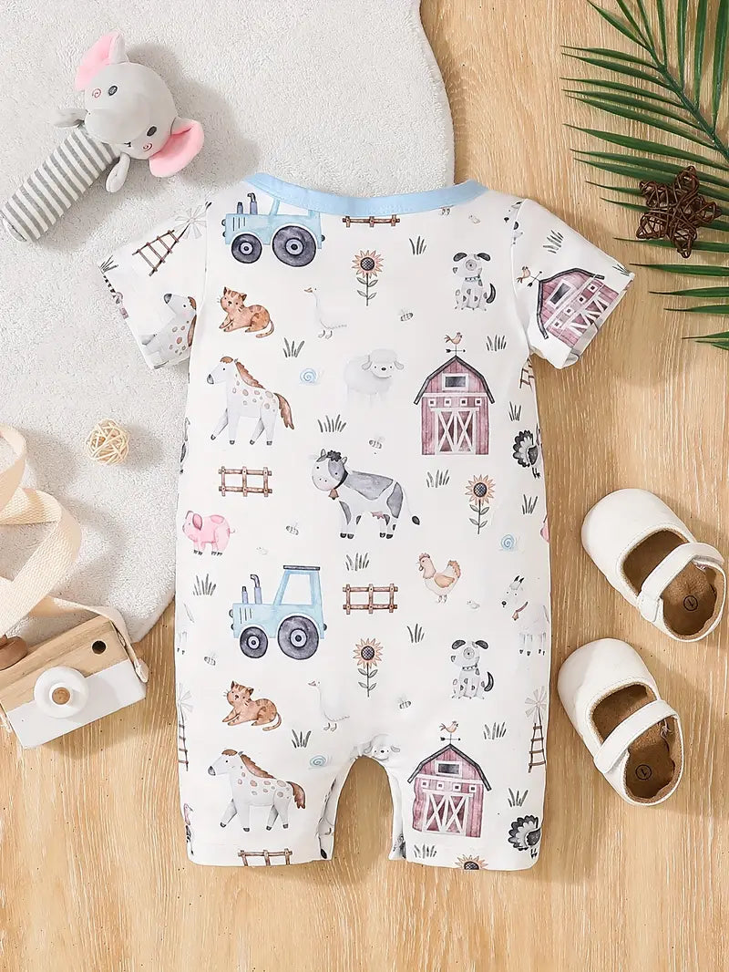 Farmyard Friends Shortie Romper