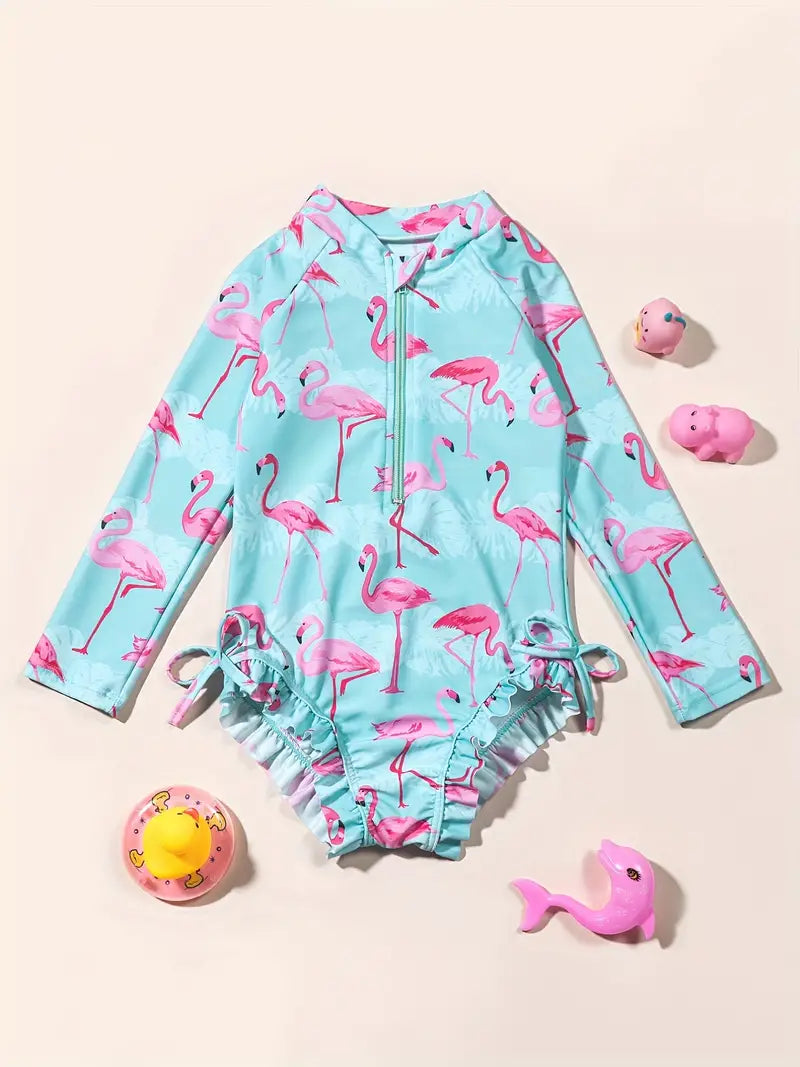 Flamingo Fun Rash Guard