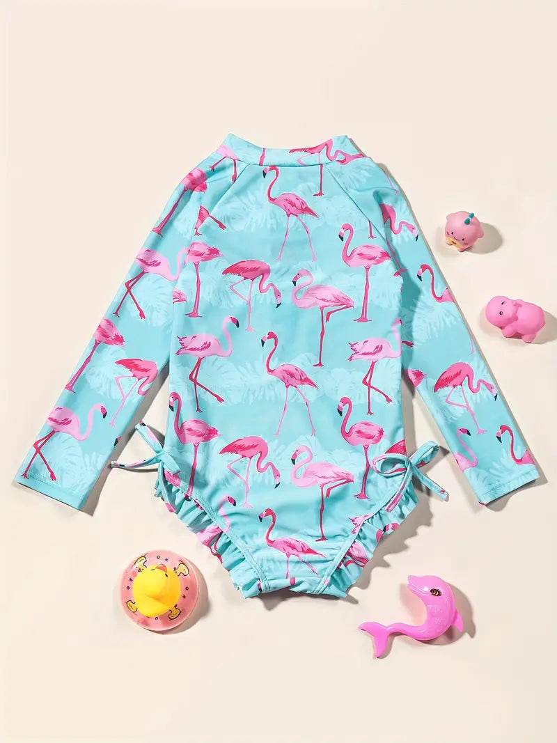 Flamingo Fun Rash Guard