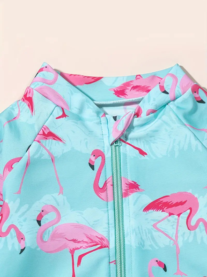 Flamingo Fun Rash Guard