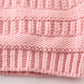 Pink Double Pompom Cable Beanie