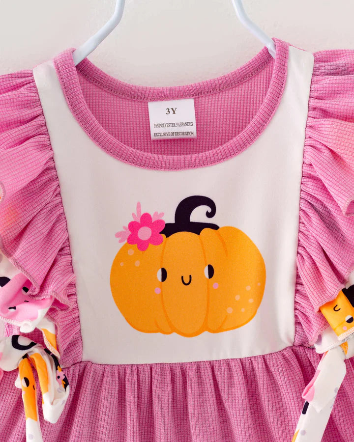 Pink Pumpkin Bell Bottom Set