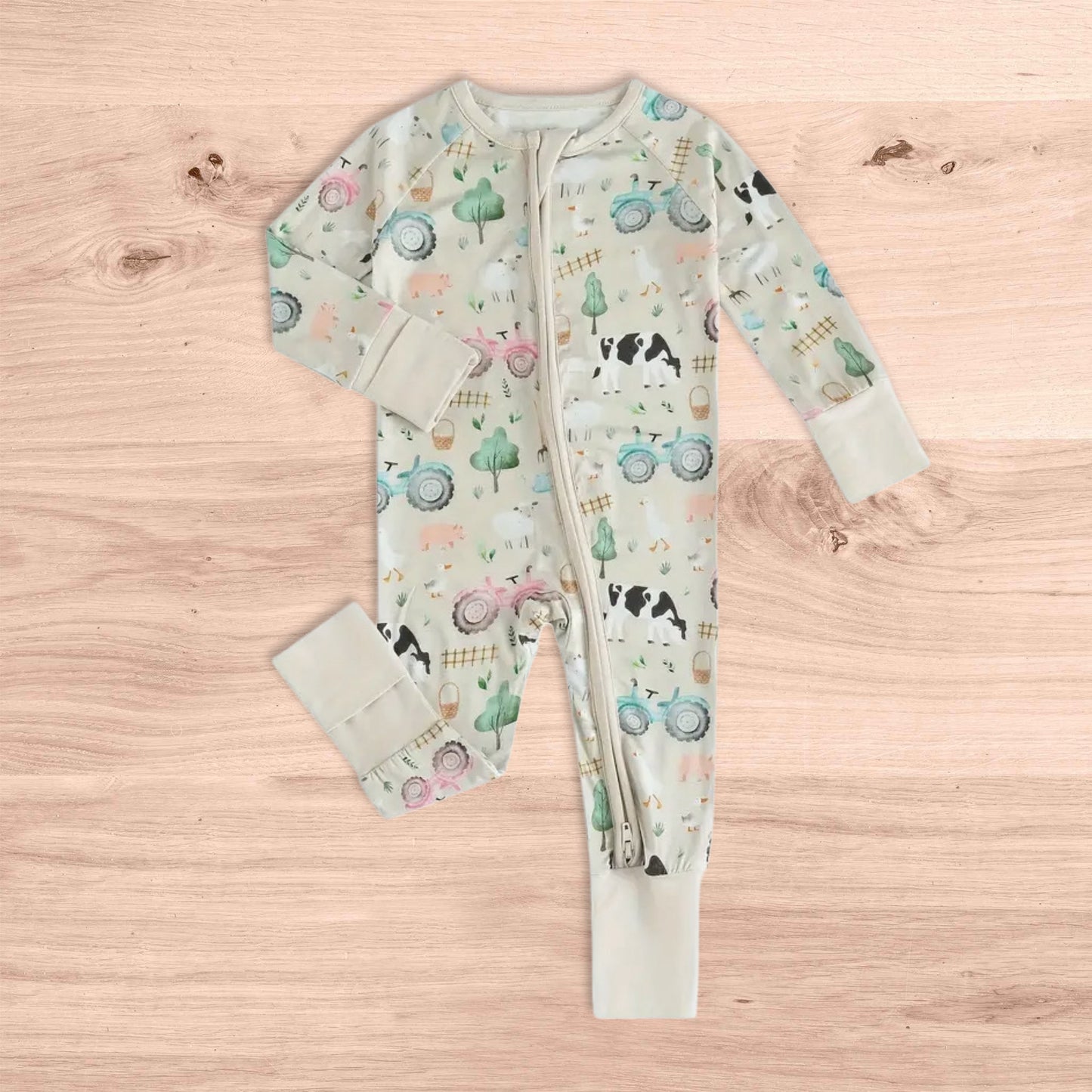 Farm Life Fun Bamboo Convertible Romper