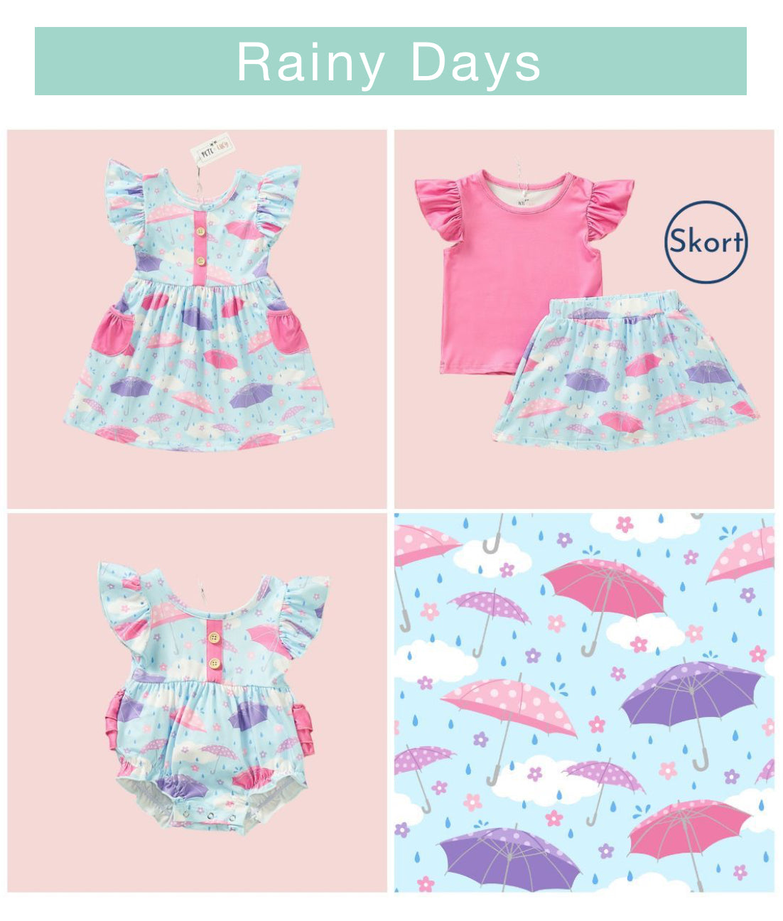 Rainy Days Skort Set