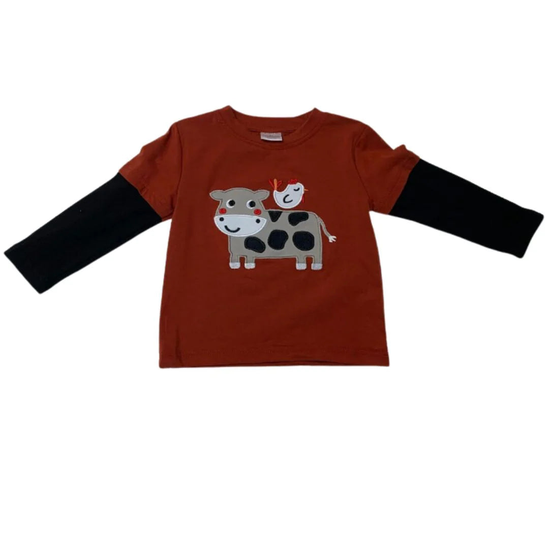 Little Farm Friends Boy Top