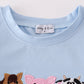 Blue Farm Applique Boy Set