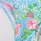 Pink Floral Character Print Mom Swimsuit