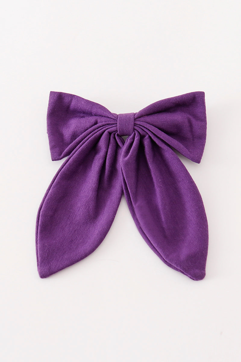 Purple Hair Sailor Bow