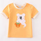 Orange Halloween Character Ghost Applique Boy Top