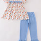 Blue Pumpkin Girl Ruffle Pants Set