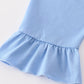 Blue Pumpkin Girl Ruffle Pants Set