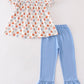 Blue Pumpkin Girl Ruffle Pants Set