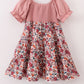 Pink Floral Smocked Mom&Me Dress