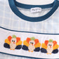 Blue Thanksgiving Turkey French Knot Boy Set