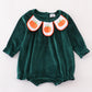 Forest Velvet Pumpkin Embroidery Girl Bubble