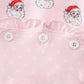 Pink Christmas Santa Claus Zipper Girl Romper