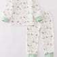 Sage Duck Print Boy Pajamas Set