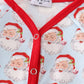 Blue Christmas Santa Claus Boy Romper