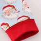 Blue Christmas Santa Claus Boy Romper