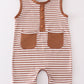 Brown Stripe Print Boy Jonjon