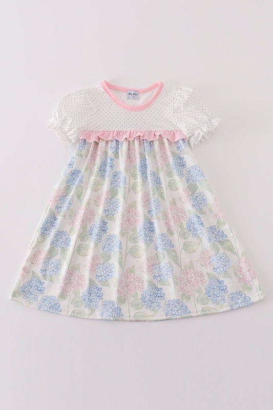 Pink Blossom Serenity Print Girl Dress