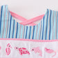 Blue Stripe Marine Embroidery Girl Bubble