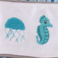 Blue Stripe Marine Embroidery Boy Bubble