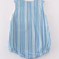 Blue Stripe Marine Embroidery Boy Bubble