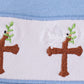 Blue Easter Cross Embroidery Boy Set