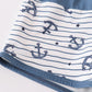 Blue Stripe Anchor Print Boy Swimwear