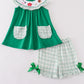 Green Farm Embroidery Smocked Girl Set