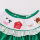 Green Farm Embroidery Smocked Girl Set