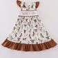 Khaki Duck Daddy's Girl Embroidery Dress